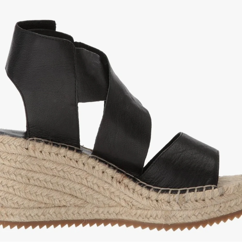 Eileen Fisher Willow Tumbled Espadrille Wedges (Size 9)